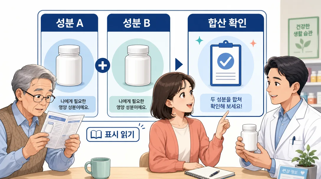 오메가3 고르는 법 — EPA와 DHA를 합으로 보는 이유를 설명한 인포그래픽